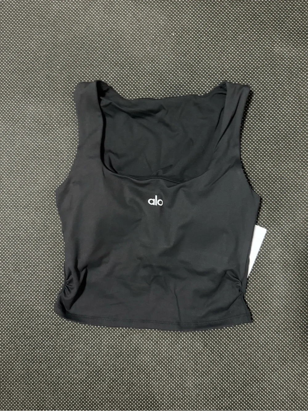 ALO Yoga Black Pleated Skort with Branded Waistband